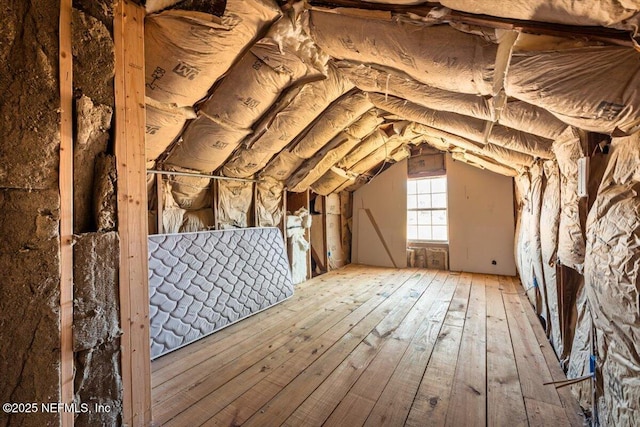 view of attic