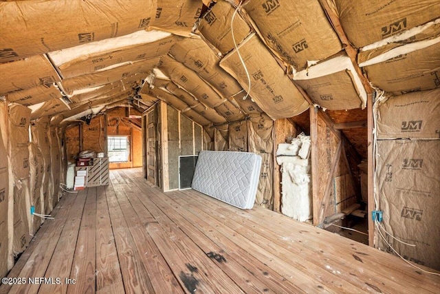 view of attic