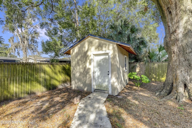 view of outbuilding