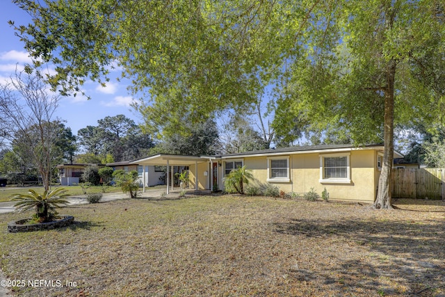 view of ranch-style house