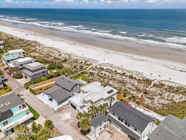 1509 Oceanfront, Neptune Beach, FL 32266 - birds eye view of property with a beach view and a water view