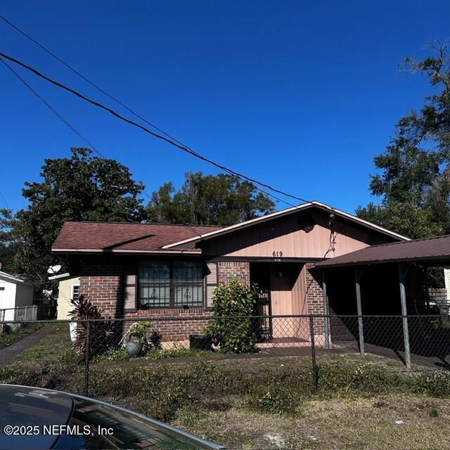 view of front of home