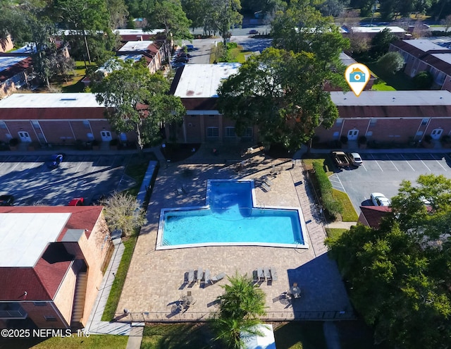 birds eye view of property