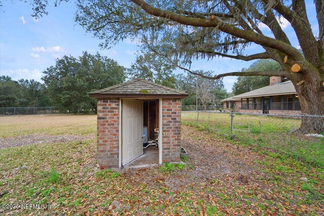 view of outdoor structure