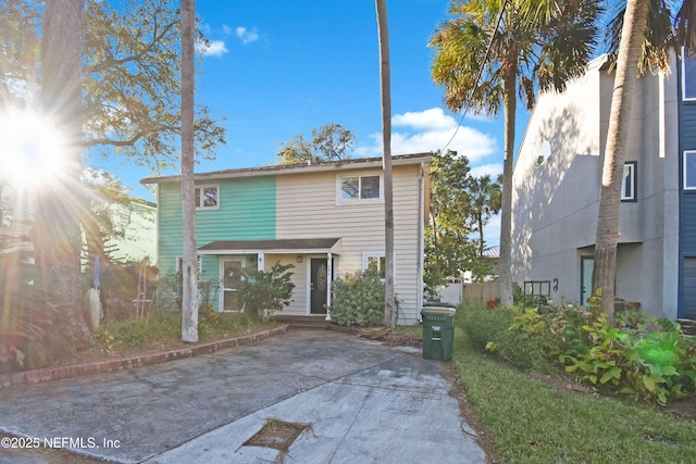 front of property with a patio area