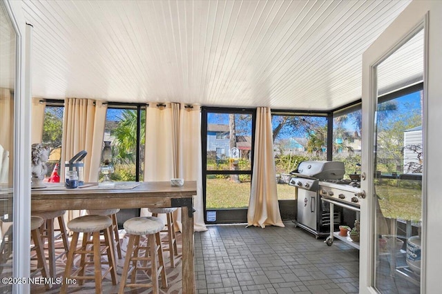 view of sunroom / solarium