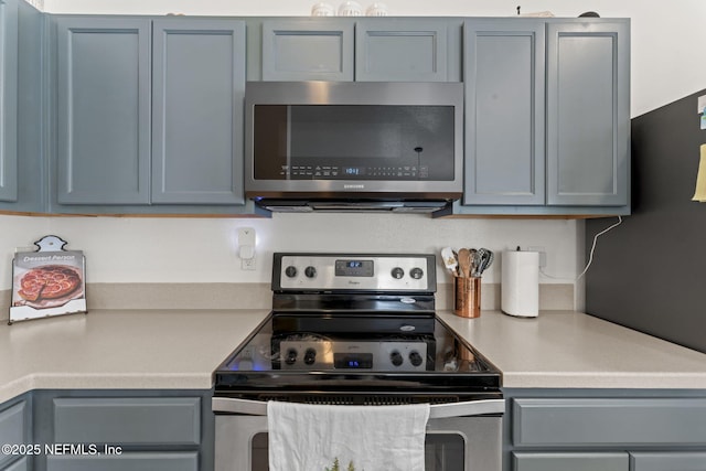 kitchen with stainless steel appliances