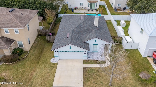 birds eye view of property