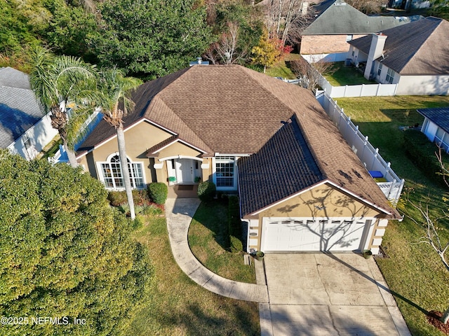 birds eye view of property