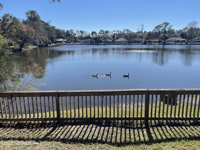 property view of water