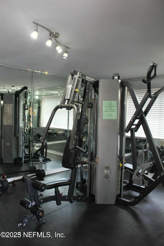 view of exercise room