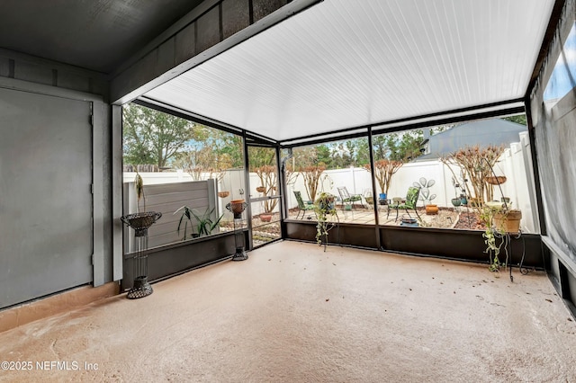 view of sunroom / solarium