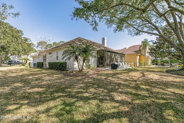 exterior space featuring a yard