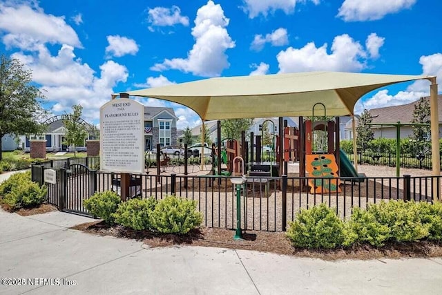 exterior space with a playground