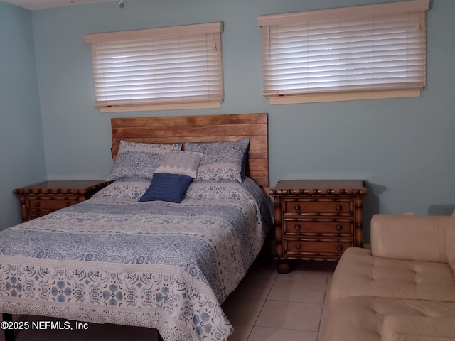 view of tiled bedroom