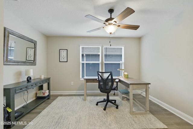 office with ceiling fan