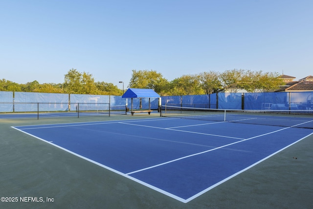 view of sport court