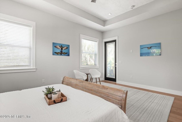 211 Belvedere St, Atlantic Beach, FL 32233 - bedroom featuring multiple windows, wood finished floors, and baseboards