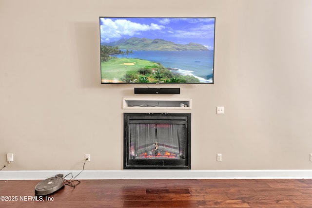 room details featuring hardwood / wood-style floors