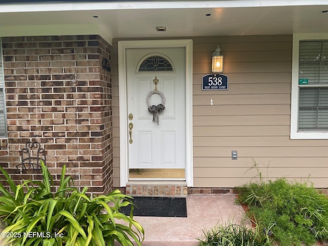 view of entrance to property