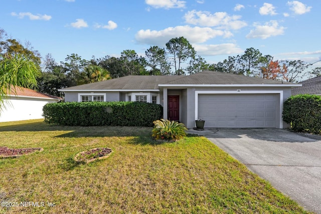 180 Pine Grove Dr, Palm Coast, FL 32164 - ranch-style home featuring a front yard and a garage