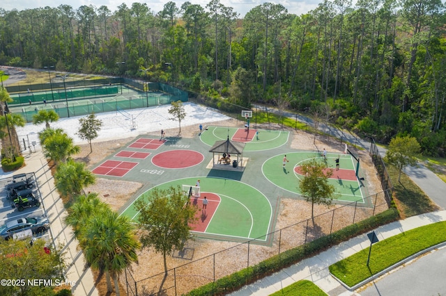 view of basketball court