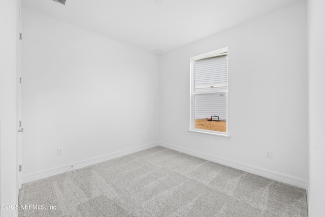 view of carpeted empty room