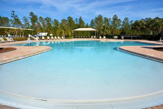 view of pool