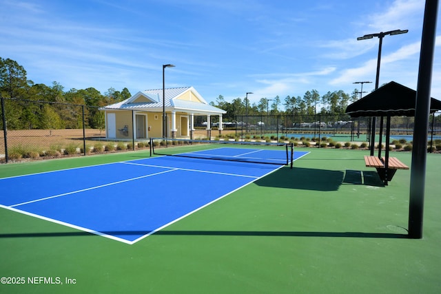 view of tennis court