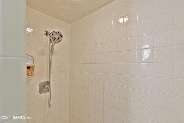 room details featuring tiled shower