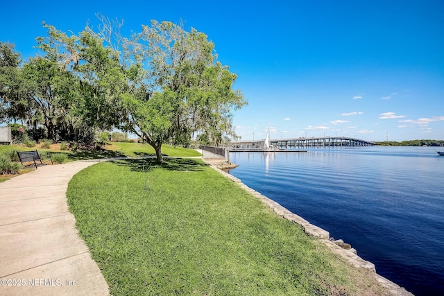 property view of water