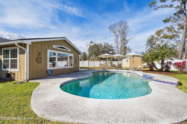 view of pool with a patio area