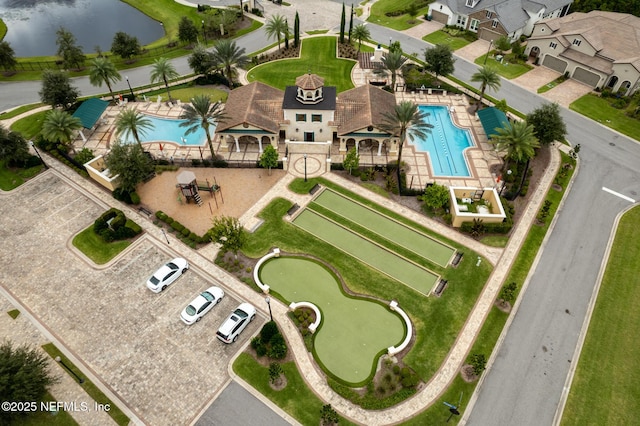 birds eye view of property