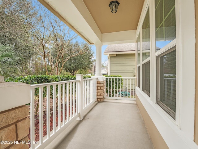 view of balcony