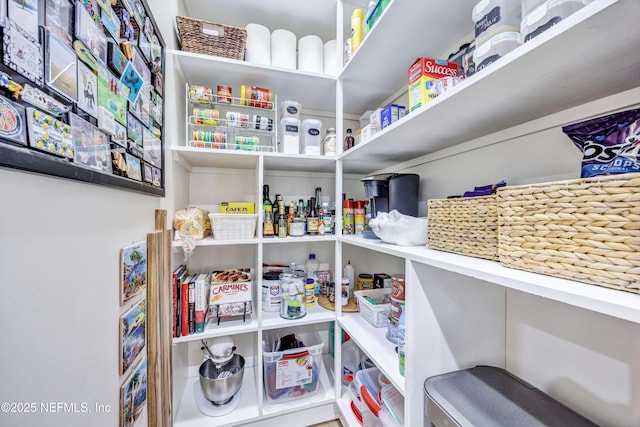 view of pantry