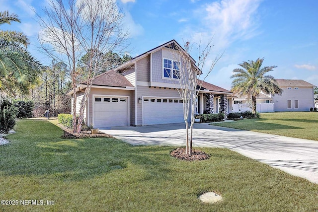 view of front property with a front yard