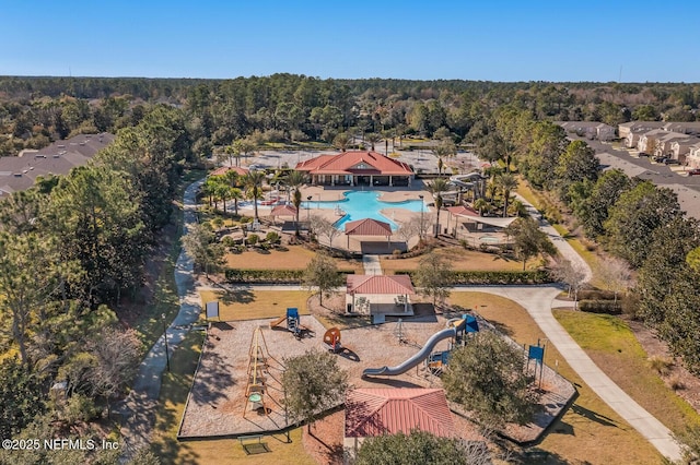 birds eye view of property