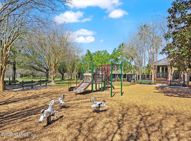 view of communal playground