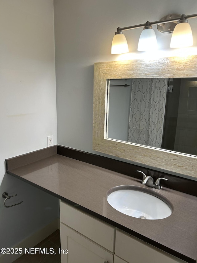 bathroom with vanity