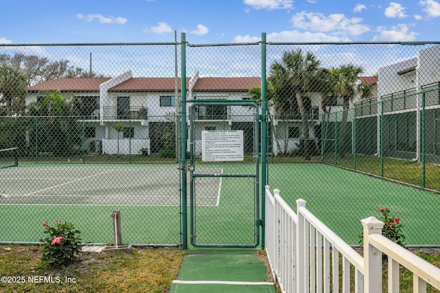 view of tennis court