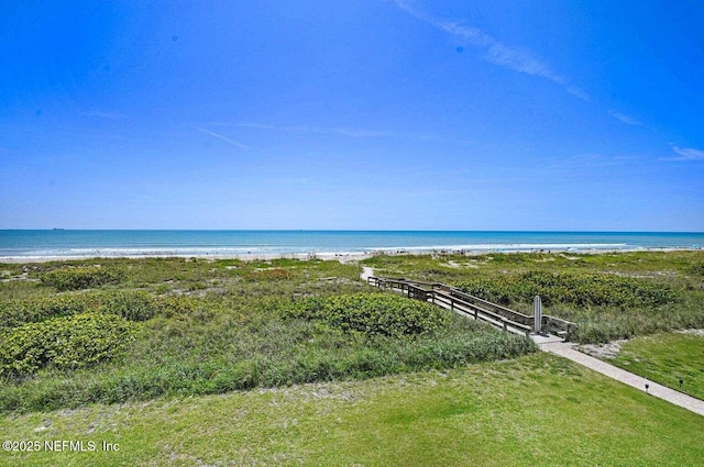 water view featuring a view of the beach