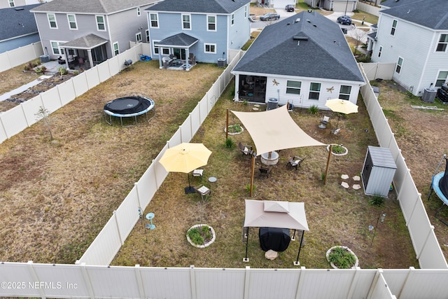 birds eye view of property