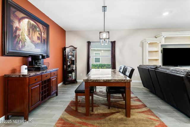 view of dining room