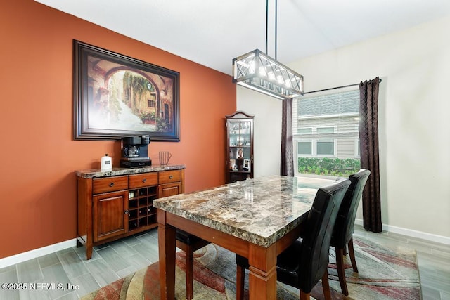 view of dining area