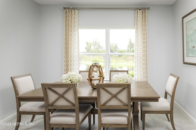 view of dining area