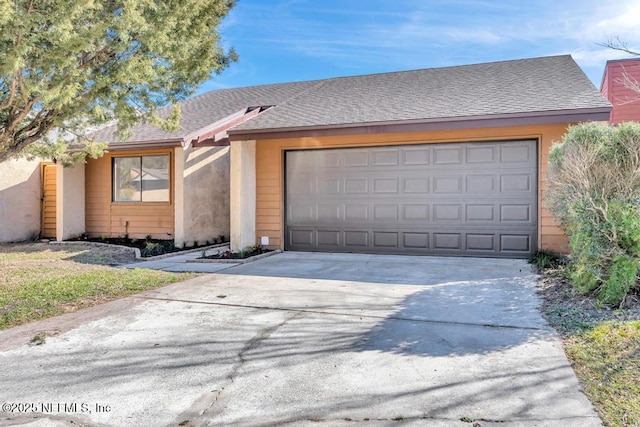 ranch-style house with a garage