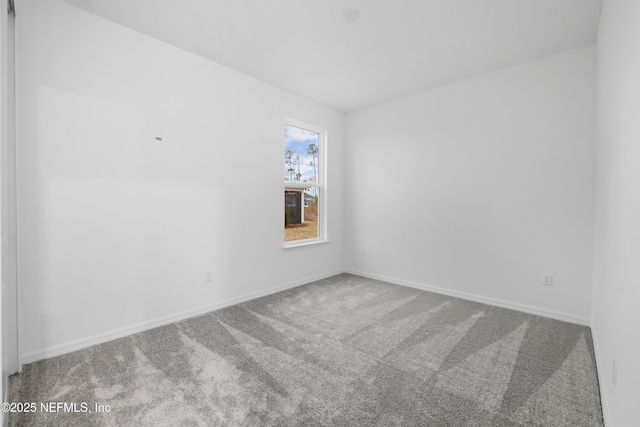 view of carpeted empty room