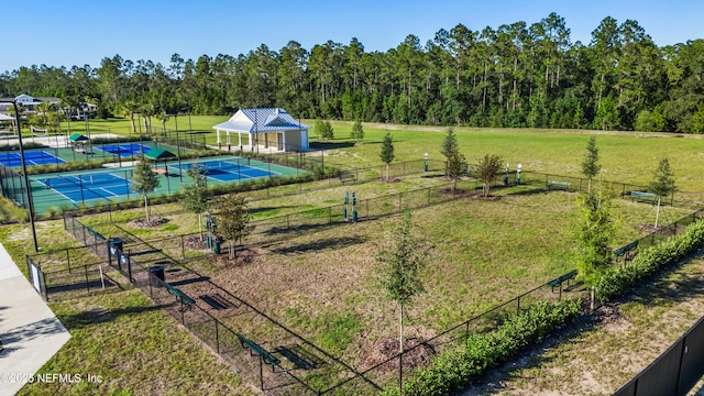 birds eye view of property