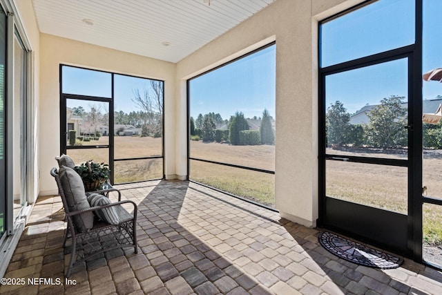 view of sunroom / solarium