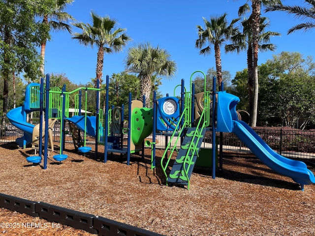 view of jungle gym